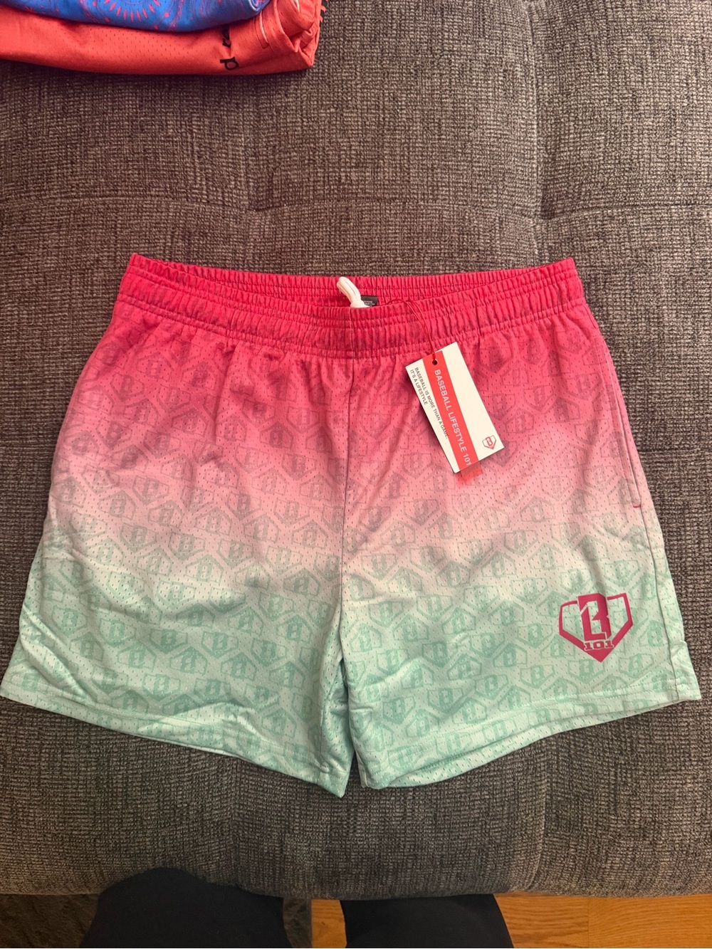 Baseball lifestyle 101 watermelon shorts